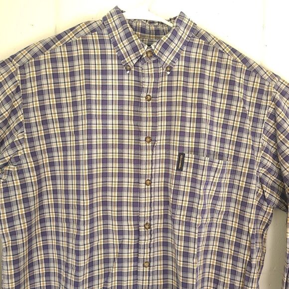 Vtg Abercrombie & Fitch Size Medium Shirt Flannel Button Down Plaid - Picture 2 of 13